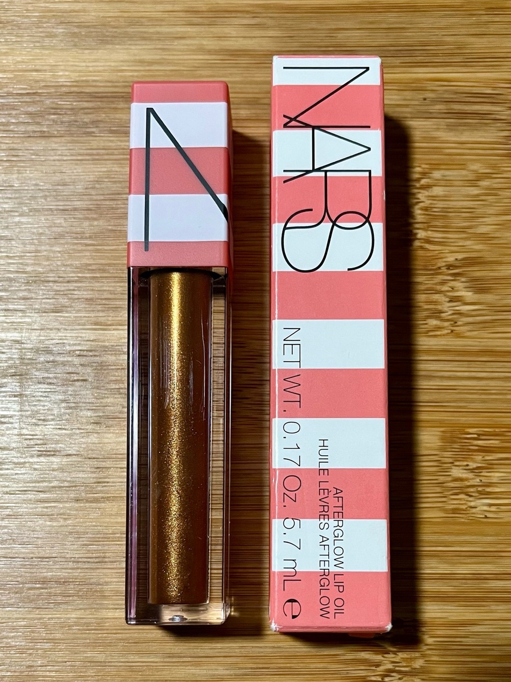 NARS Afterglow Lip Oil Laguna 231 Shimmering Bronze Full Size 0.17 oz NIB